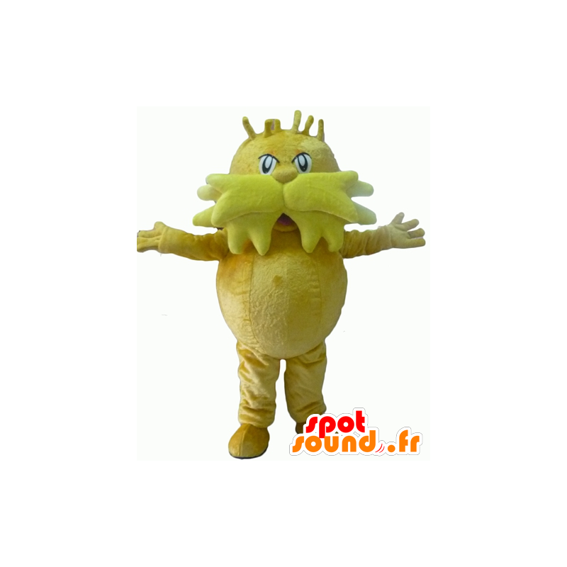 Mascotte grote gele kerel, snor - MASFR22938 - Niet-ingedeelde Mascottes