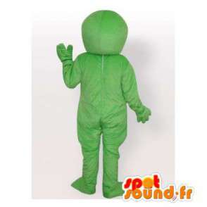Mascotte groene schildpad zonder shell. reptiel Costume - Mascottes van de schildpad - MASFR006540 - SpotSound.fr