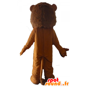 Brown-Löwe-Maskottchen Brüllen feline - MASFR22943 - Löwen-Maskottchen