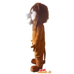 Bruine leeuw mascotte, brullende katachtige - MASFR22943 - Lion Mascottes