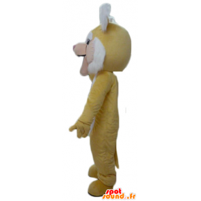 Amarelo e branco da mascote do tigre, rugindo - MASFR22945 - Tiger Mascotes