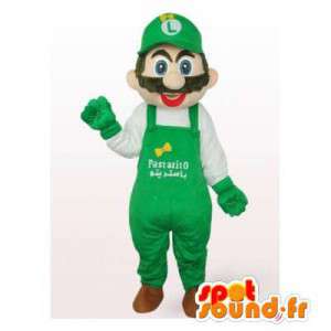 Maskot Luigi, přítel Mario, slavný charakter videohry