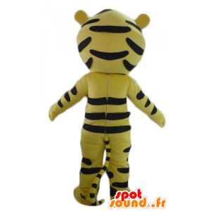 Chłopiec maskotka ubrana w żółty strój tygrysa - MASFR22949 - Maskotki Tiger