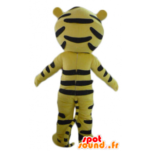 Chłopiec maskotka ubrana w żółty strój tygrysa - MASFR22949 - Maskotki Tiger