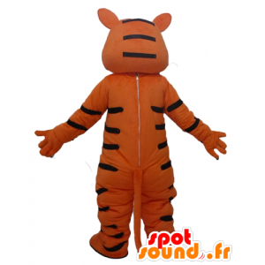 πορτοκαλί τίγρης μασκότ, μαύρο και λευκό και αστεία γίγαντα - MASFR22951 - Tiger Μασκότ