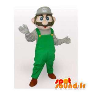 Mascot Luigi, een vriend van Mario, de beroemde video game personage - MASFR006541 - Mario Mascottes