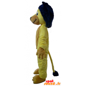 Geel leeuw mascotte, met een blauwe manen - MASFR22958 - Lion Mascottes