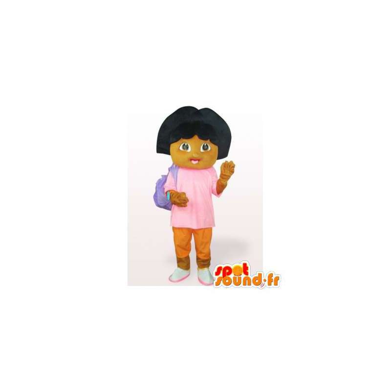 Dora the Explorer-Maskottchen. Kostüm Dora the Explorer - MASFR006542 - Maskottchen Dora und Diego