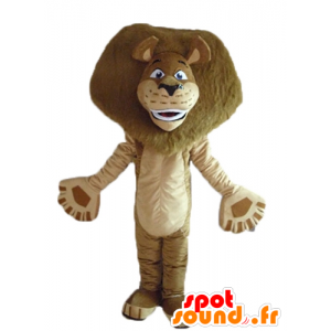 Alex mascotte, leone famoso cartone animato Madagascar - MASFR22961 - Famosi personaggi mascotte