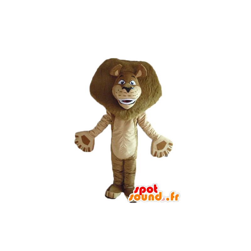 Mascotte d'Alex, célèbre lion du dessin animé Madagascar - MASFR22961 - Mascottes Personnages célèbres