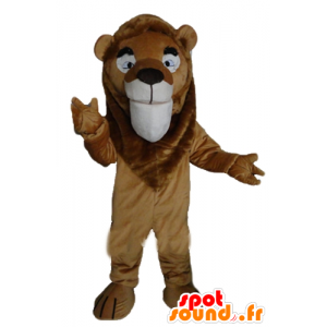 Mascotte de lion marron, géant et très réussi - MASFR22965 - Mascottes Lion