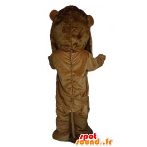 Brown lion mascot, giant and very successful - MASFR22965 - Lion mascots