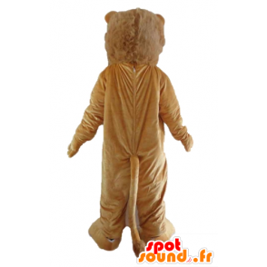 Mascotte de lion marron et blanc, entièrement personnalisable - MASFR22967 - Mascottes Lion