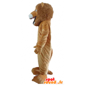 Mascotte de lion marron et blanc, entièrement personnalisable - MASFR22967 - Mascottes Lion