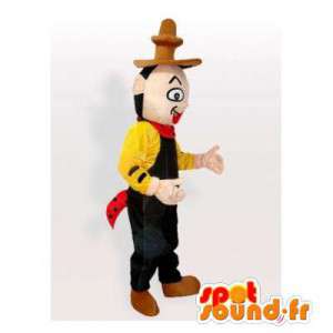 Mascotte de Lucky Luke. Costume de cow-boy - MASFR006543 - Mascottes Homme