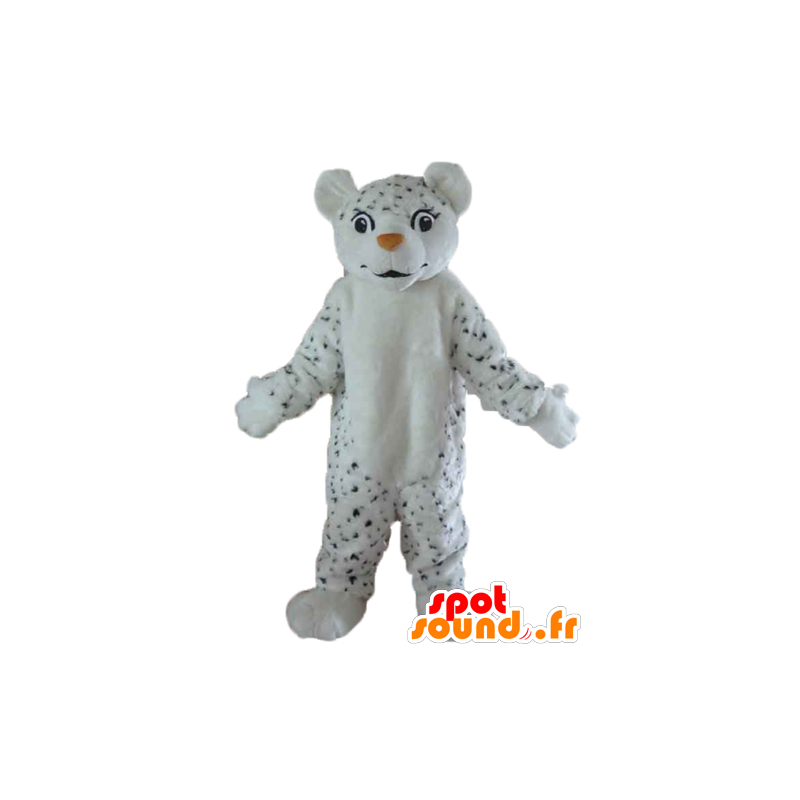 Mascota Tigre blanco, peludo, manchado de negro - MASFR22972 - Mascotas de tigre