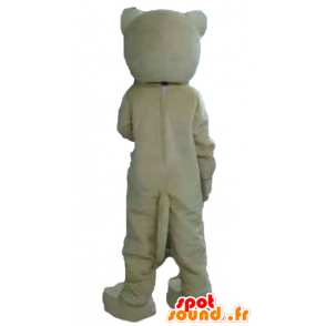 Beige en witte tijger mascotte, de felle - MASFR22973 - Tiger Mascottes