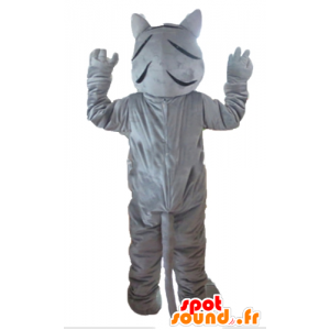 Tigre mascota gris, blanco y negro, el gigante - MASFR22976 - Mascotas de tigre