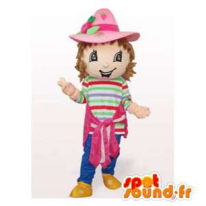 Charlotte jahoda maskot. Charlotte Costume Strawberry - Maskot ovoce - MASFR006544 - SpotSound.fr