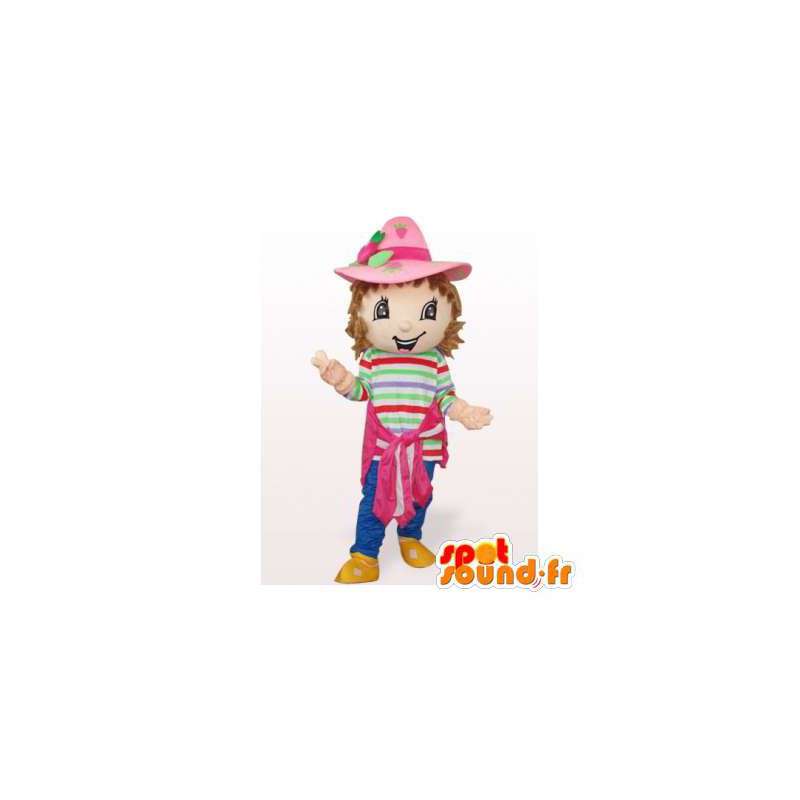 Charlotte jahoda maskot. Charlotte Costume Strawberry - Maskot ovoce - MASFR006544 - SpotSound.fr