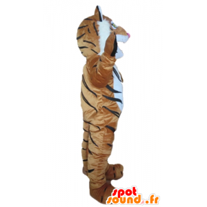 Tigre mascota marrón, blanco y negro - MASFR22978 - Mascotas de tigre