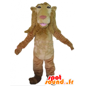 Mascotte de lion marron, géant et original - MASFR22981 - Mascottes Lion