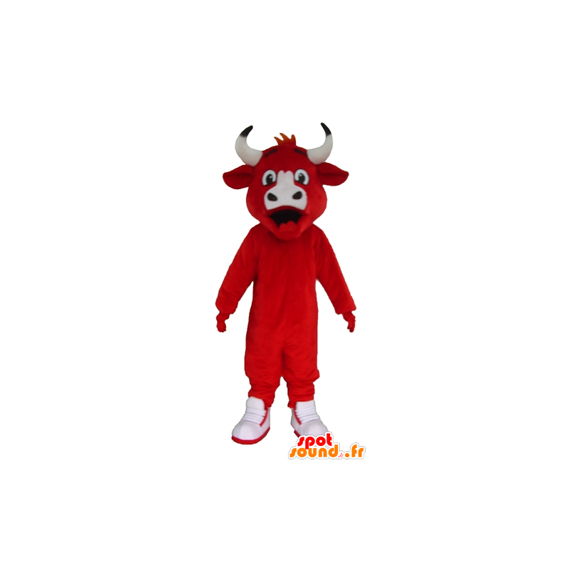 Mascot Cow Kiri berømte røde og hvite ku - MASFR23000 - Cow Maskoter Mascot Cow Kiri berømte røde og hvite ku - MASFR23000 - Cow Maskoter