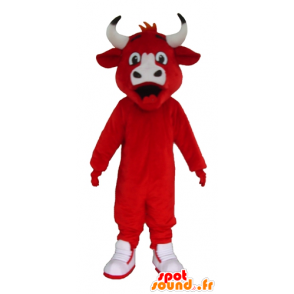 Mascot Cow Kiri berømte røde og hvite ku - MASFR23000 - Cow Maskoter