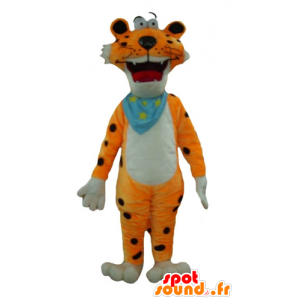 Oranje tijger mascotte, wit en zwart, grappige en kleurrijke - MASFR23006 - Tiger Mascottes