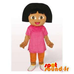 Dora the Explorer-Maskottchen. Kostüm Dora the Explorer - MASFR006546 - Maskottchen Dora und Diego