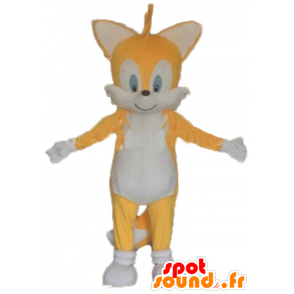 Kot maskotka, żółty i biały fox - MASFR23009 - Cat Maskotki