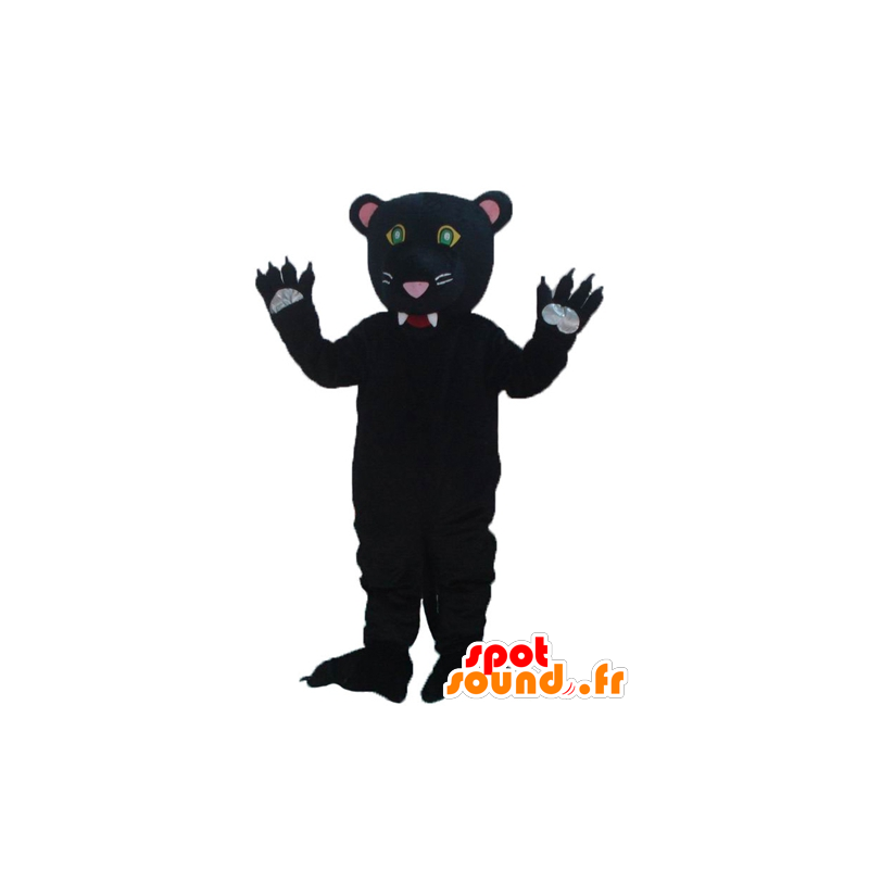Mascotte de panthère noire, très mignonne et très réaliste - MASFR23015 - Mascottes Tigre