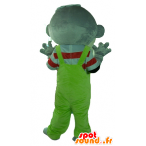 Gray koala mascot, with a green jumpsuit - MASFR23017 - Mascots Koala