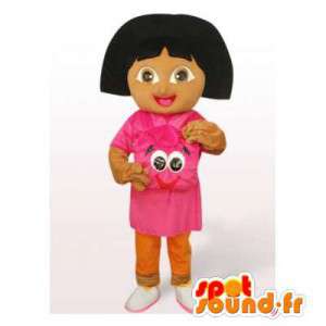 Mascot Dora the Explorer. Costume Dora the Explorer - MASFR006546 - Dora e Diego Mascotes