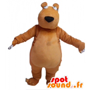Mascot καφέ αρκούδες, παχουλό και χαριτωμένο - MASFR23020 - Αρκούδα μασκότ