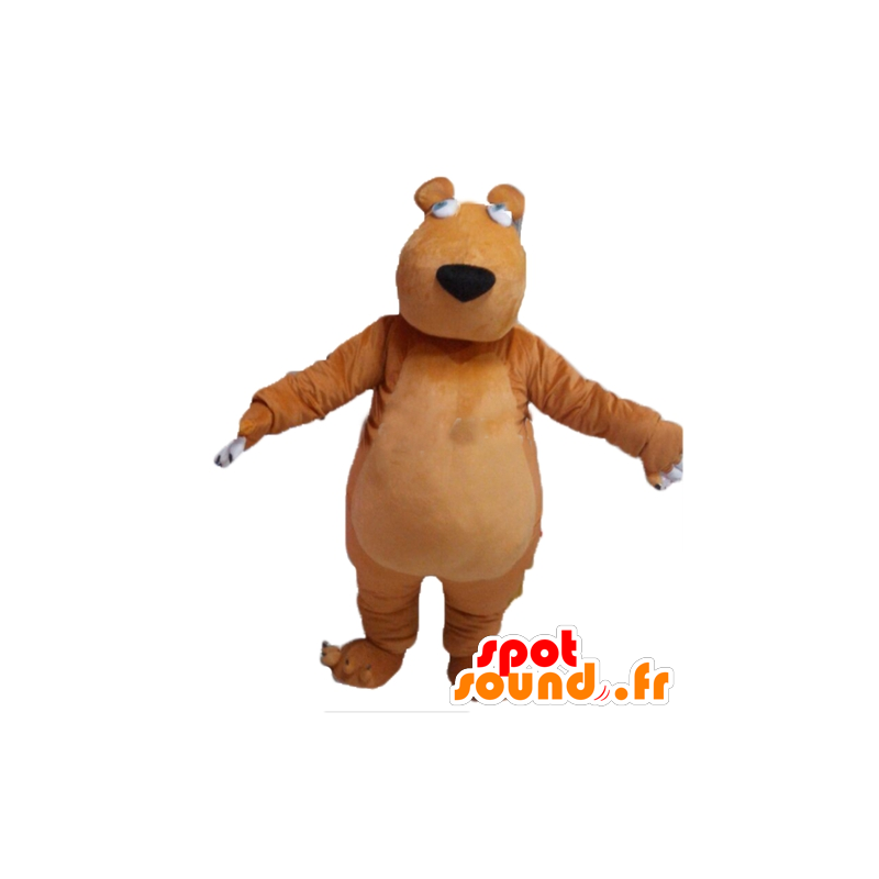 Mascotte d'ours marron, dodu et mignon - MASFR23020 - Mascotte d'ours