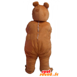 Mascote ursos marrons, gordo e bonito - MASFR23020 - mascote do urso