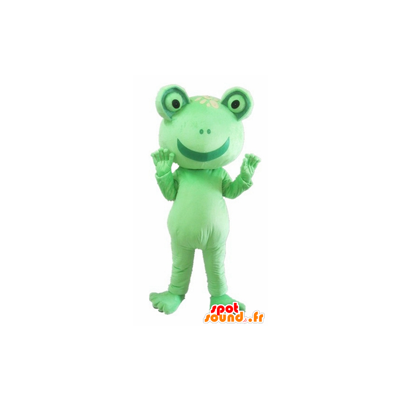 Mascot green frog, giant, funny - MASFR23022 - Animals of the forest