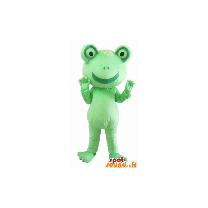 Mascotte de grenouille verte, géante et rigolote - MASFR23022 - Animaux de la forêt