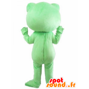 Grön grodemaskot, jätte och rolig - Spotsound maskot