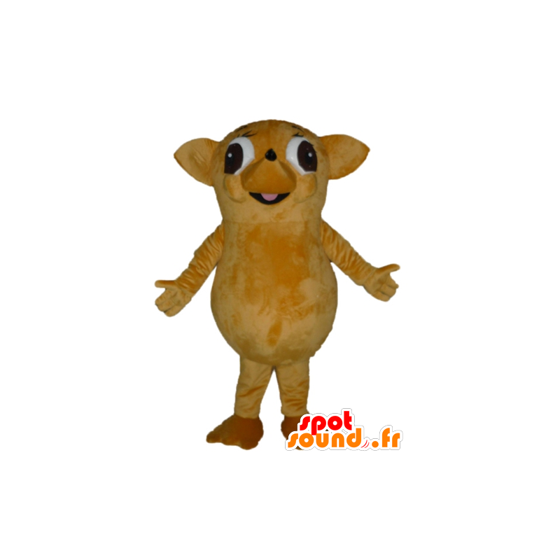 Maskotka beżowy i brązowy jeż gigant i zabawa - MASFR23024 - maskotki Hedgehog