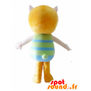 Cat Maskottchen, rosa und orange Mädchen - MASFR23025 - Katze-Maskottchen