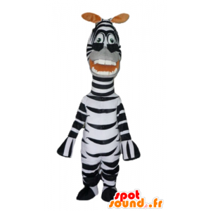 Mascotte du célèbre zèbre Marty du dessin animé Madagascar - MASFR23027 - Mascottes Personnages célèbres