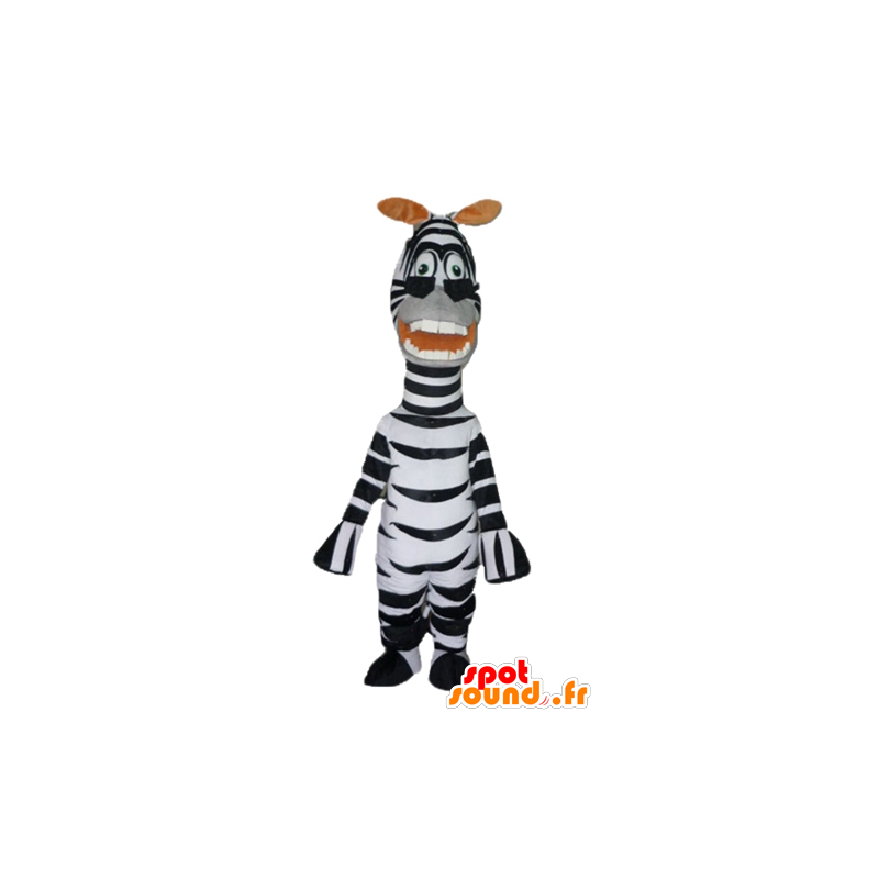 Mascotte du célèbre zèbre Marty du dessin animé Madagascar - MASFR23027 - Mascottes Personnages célèbres