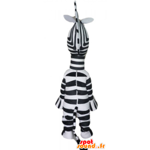 Marty zebra mascot of famous cartoon Madagascar - MASFR23027 - Mascots famous characters