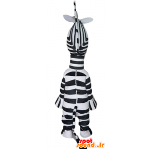 Marty zebra mascotte del famoso cartone animato Madagascar - MASFR23027 - Famosi personaggi mascotte