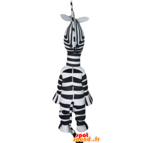 Marty zebra mascot of famous cartoon Madagascar - MASFR23027 - Mascots famous characters