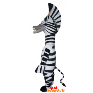 Marty zebra mascot of famous cartoon Madagascar - MASFR23027 - Mascots famous characters