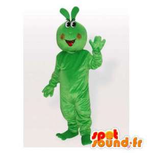 Mascotte de lapin vert géant. Costume de lapin vert - MASFR006548 - Mascotte de lapins