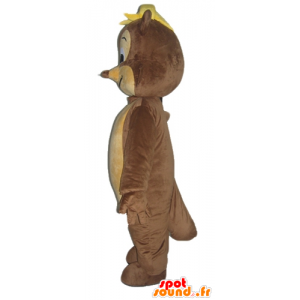 Mascot veverka, hnědá a béžová hlodavec, srdečný - MASFR23035 - maskoti Squirrel